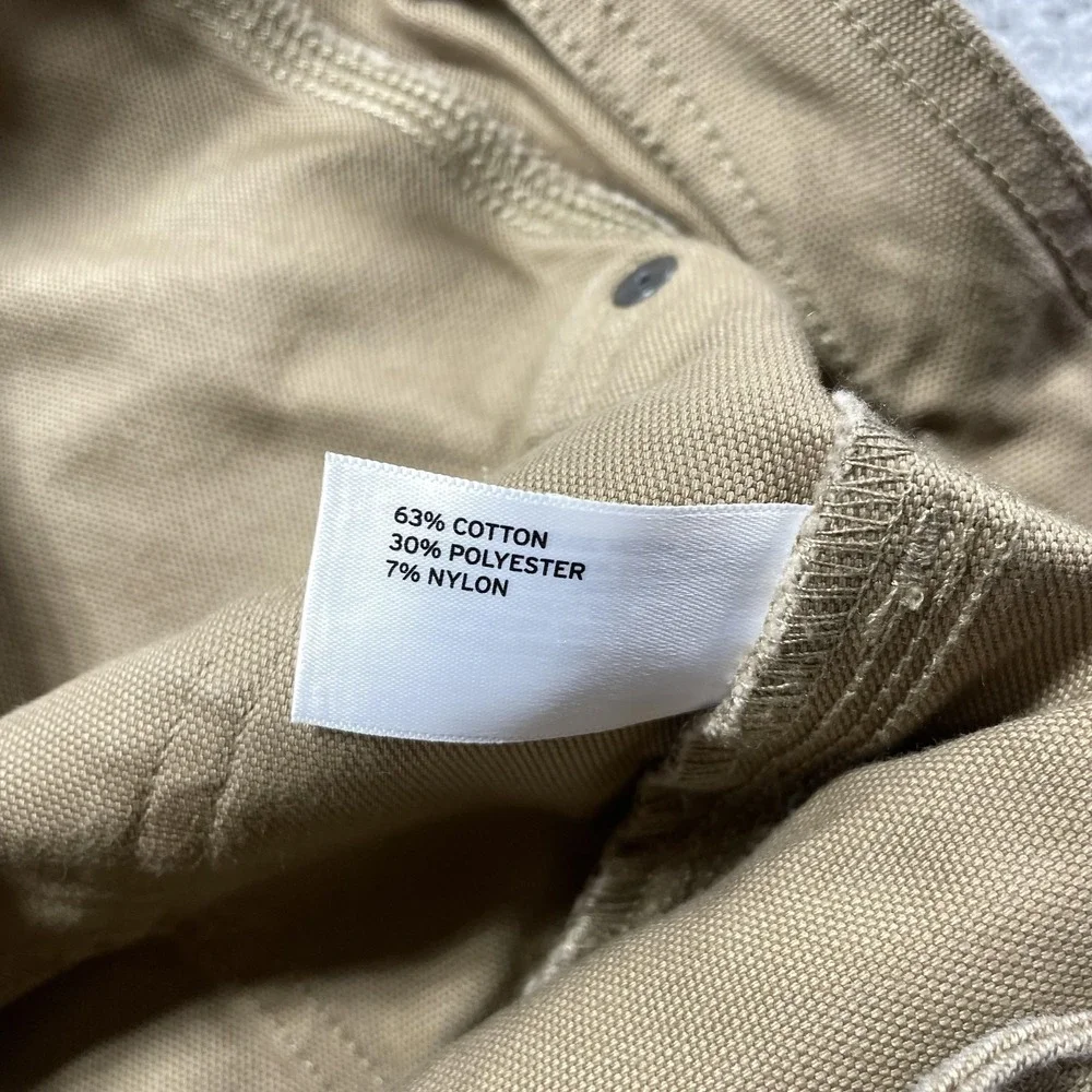 Duluth Trading Shorts Mens 38 Beige Canvas Chino 9